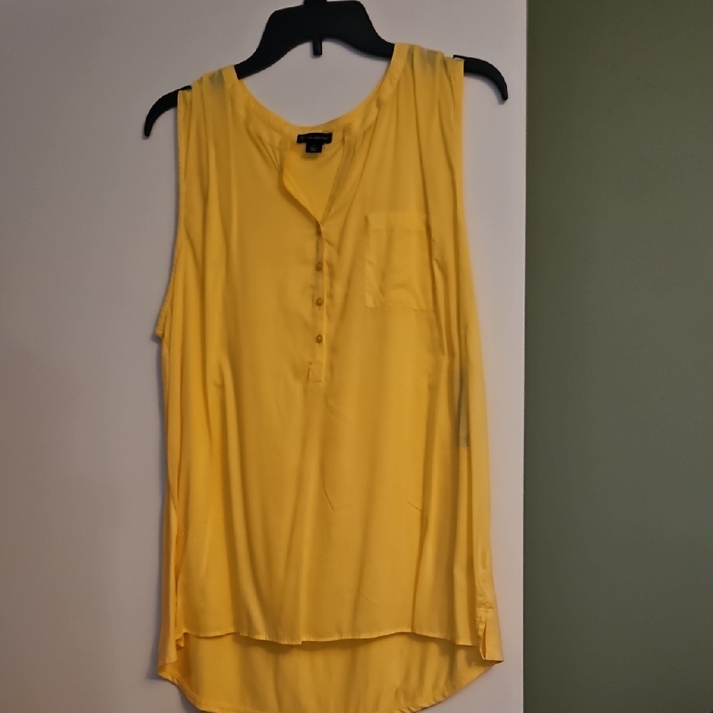 New Directions Sunny Yellow Tank Top